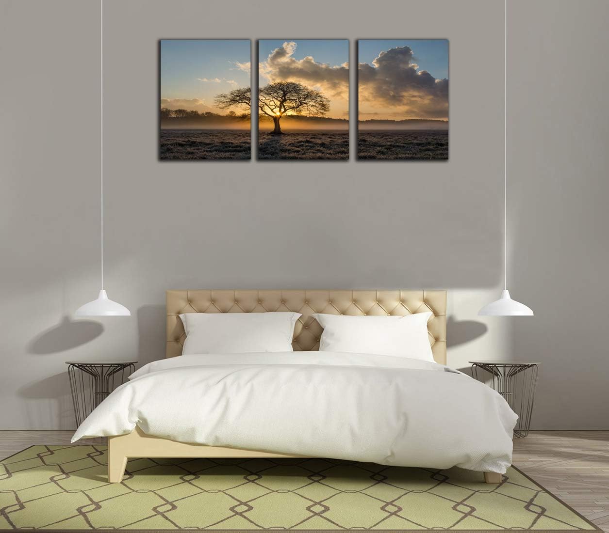 Yetaryy Inspirational Wall Art Tree of Life landscape Motivational Canvas Painting Modern Inspiring Entrepreneur Quotes Posters and Prints Artwork Inspiration Motivation Office Home Decorations