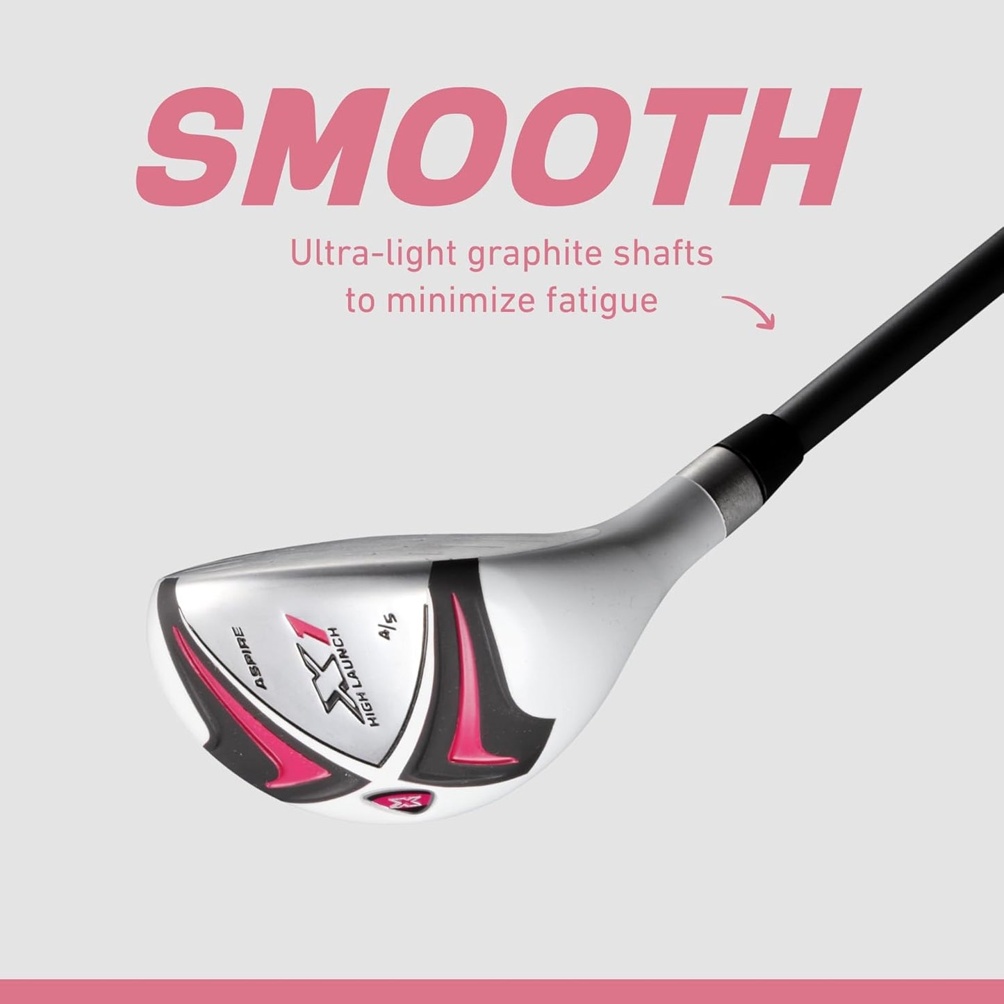 Aspire X1 Womenβs Golf Clubs Set β 15 Piece Golf Club Package with Titanium Alloy Driver, Fairway Wood, 6pw Irons, Putter, Lightweight Stand Bag & Headcovers β Right Handed Petite & Regular Sizes