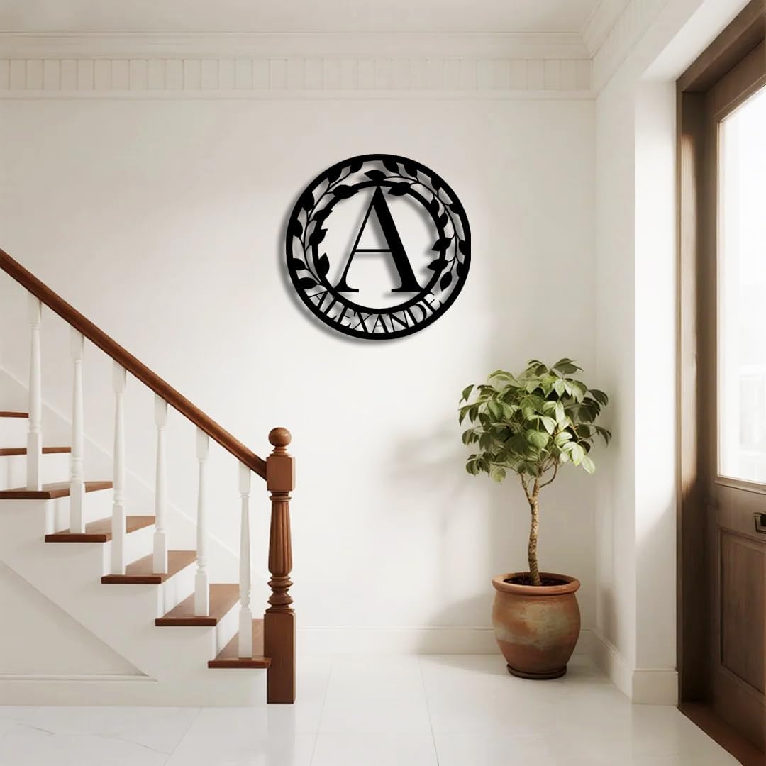 Personalized Metal Last Name Sign | Custom Metal Signs | Family Wall Art & Split Letter Name | Wedding Gift & Anniversary | Indoor Decor Gift for Women, Men, Wife, Parents, Couple