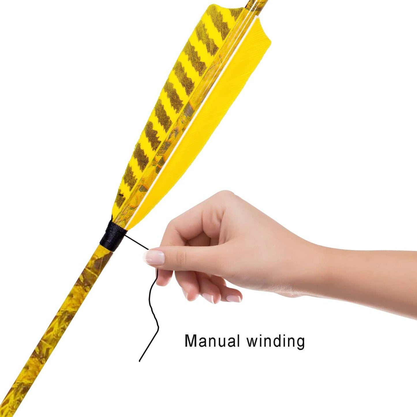 31Inch Carbon Arrow, Practice Hunting Arrows, Camo Turkey Feather Fletching, Arrows for Compound & Recurve Bow with Removable Tips Adjustable Nocks