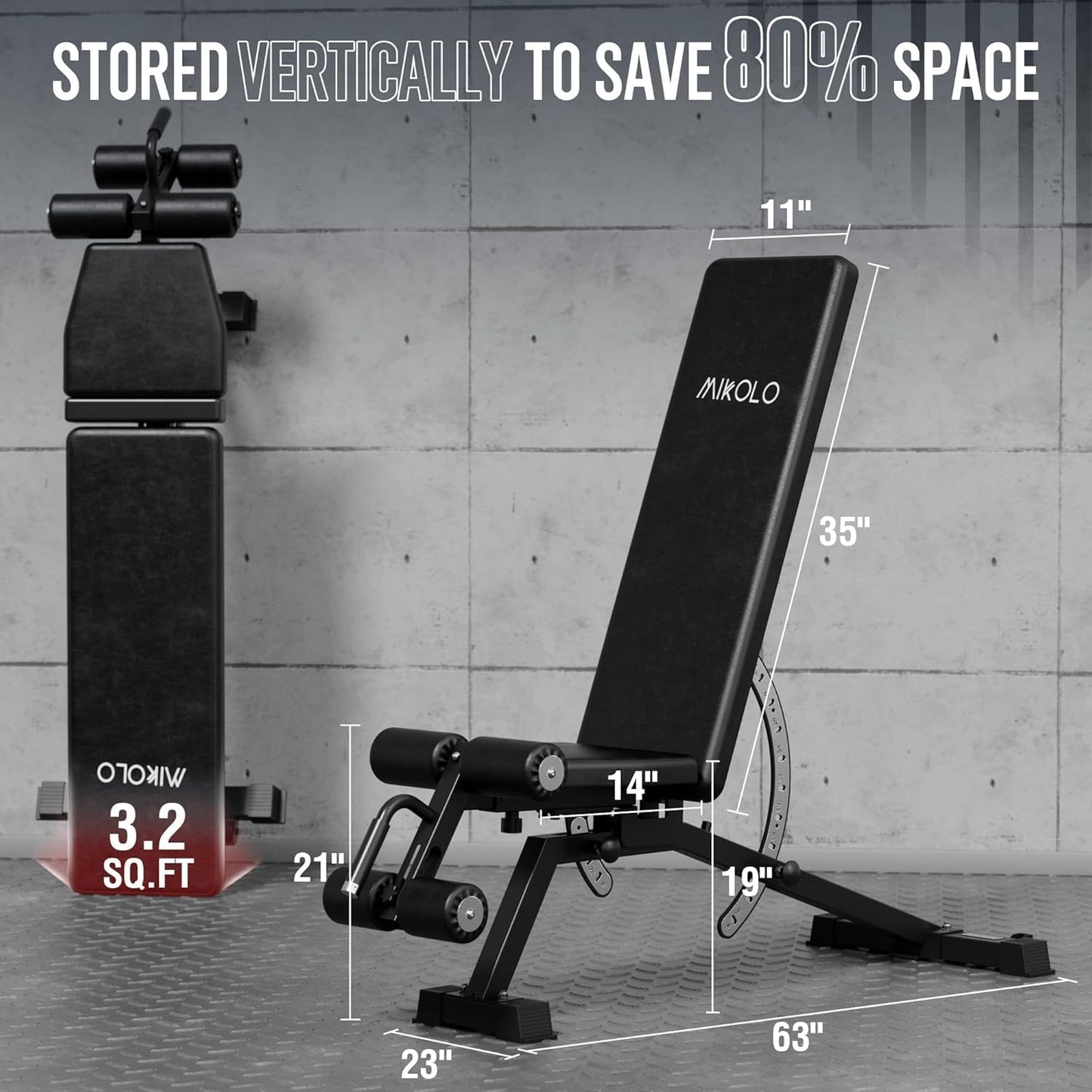 Mikolo All-in-One Smith Machine Home Gym, 2000LBS Power Cage with Cable Crossover System, Integrated Squat Rack with Weight Bar for Full-Body Training—LAT Pulldown, T-Bar Row, Triceps, Chest Fly