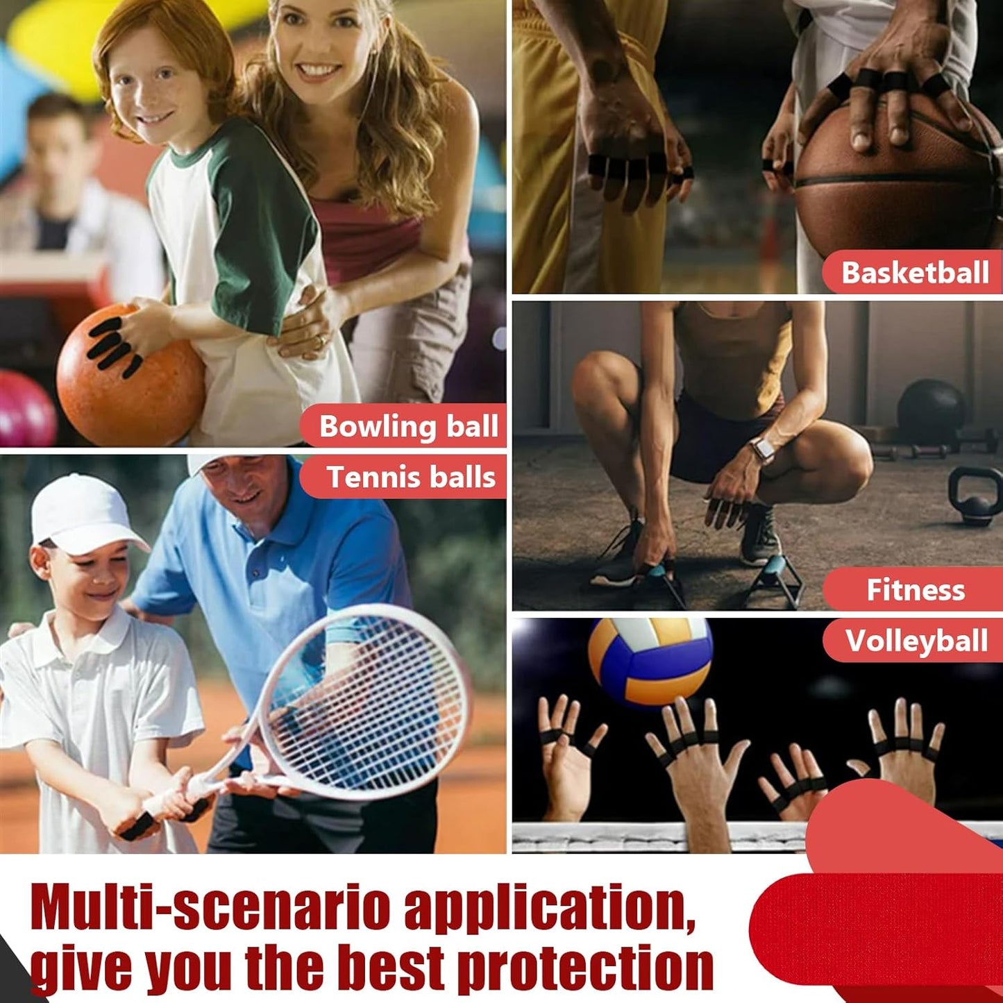 100 PCS Bowling Thumb Tape - Bowling Finger Tape - Thumb Tape Protector for Bowling(Multiple Colors, 1 x 2.8 Inches, Breathable)