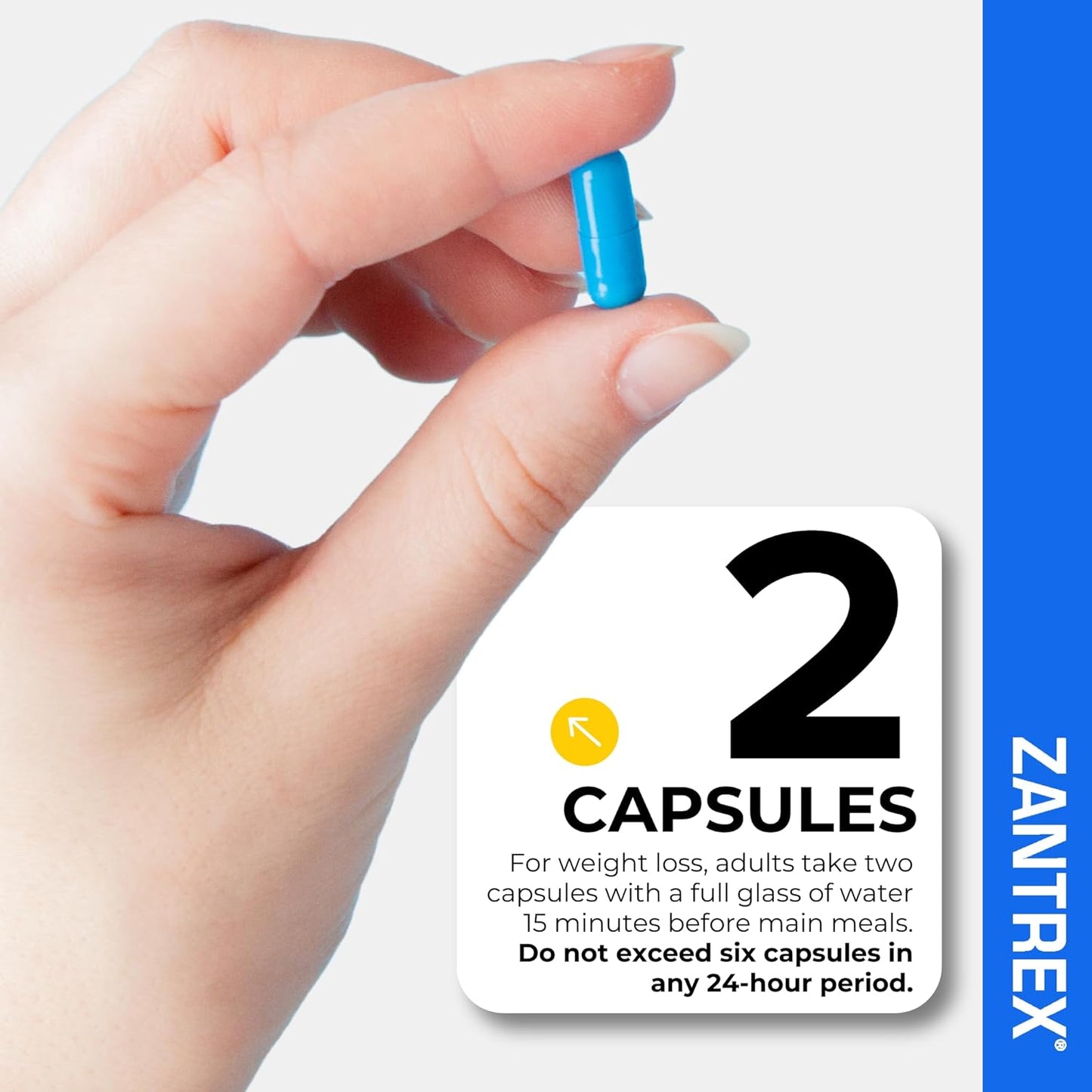 Zantrex Blue Energy & Thermogenesis Boost Energy | Weight Loss Supplement for Appetite Control, Increased Calorie Burn and Supports GLP-1 Levels | 84 Capsules