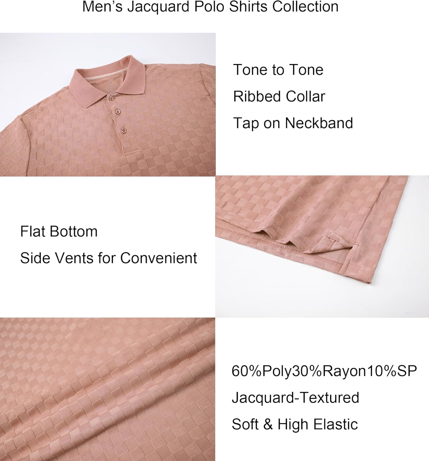 Alex Vando Mens Polo Shirts Short Sleeve Regular Fit Fashion Designed Shirt