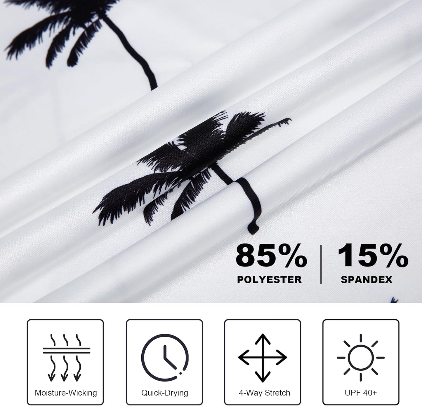 SAMERM Golf Shirts for Men Super Stretch Jacquard Dry Fit Golf Polo Moisture Wicking Short Sleeve Polo Shirts for Men