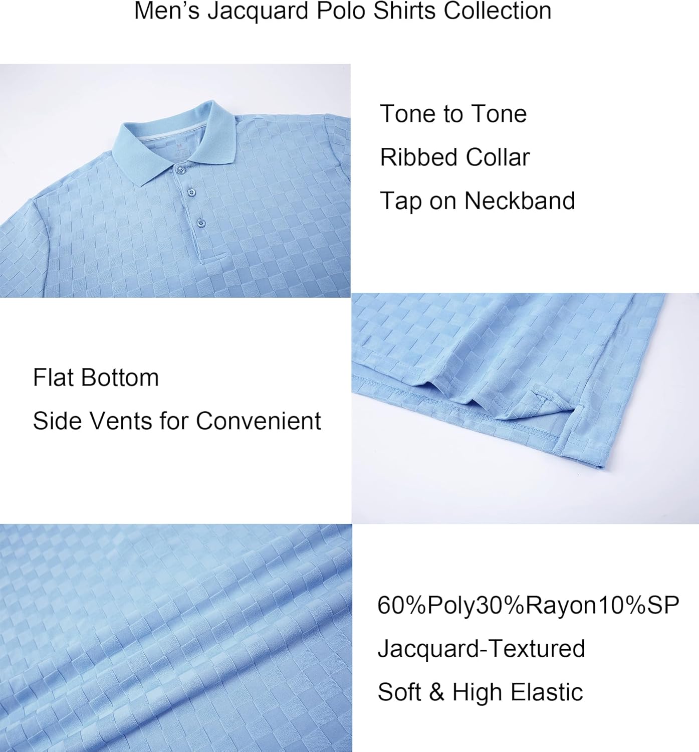 Alex Vando Mens Polo Shirts Short Sleeve Regular Fit Fashion Designed Shirt