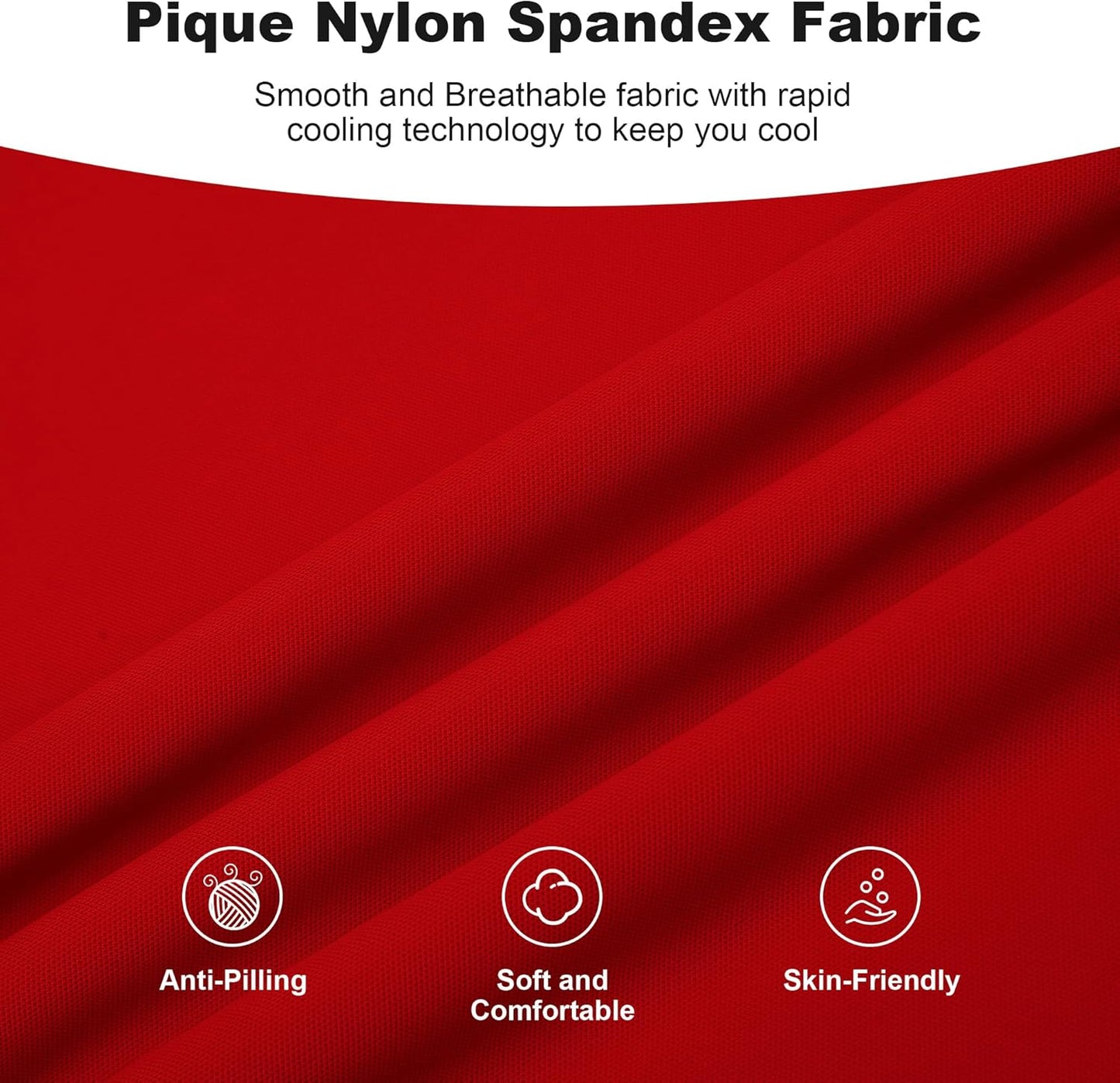 SAMERM Golf Shirts for Men Super Stretch Jacquard Dry Fit Golf Polo Moisture Wicking Short Sleeve Polo Shirts for Men