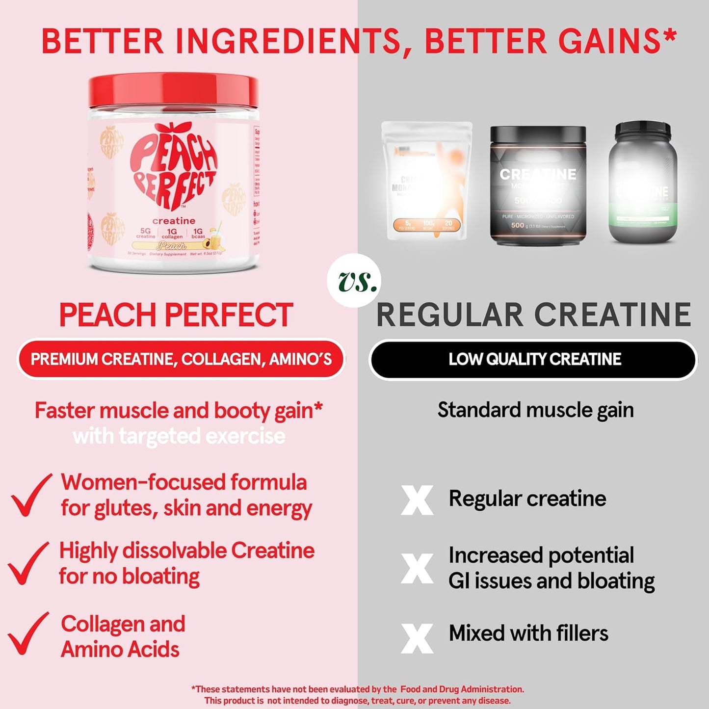 Creatine for Women Booty Gain, Muscle Builder, Energy Boost, Pink Lemonade, Cognition Aid | Collagen, BCAA, Lean Muscle, Vegan Monohydrate Micronized Powder, Alt Creapure,30 Ser