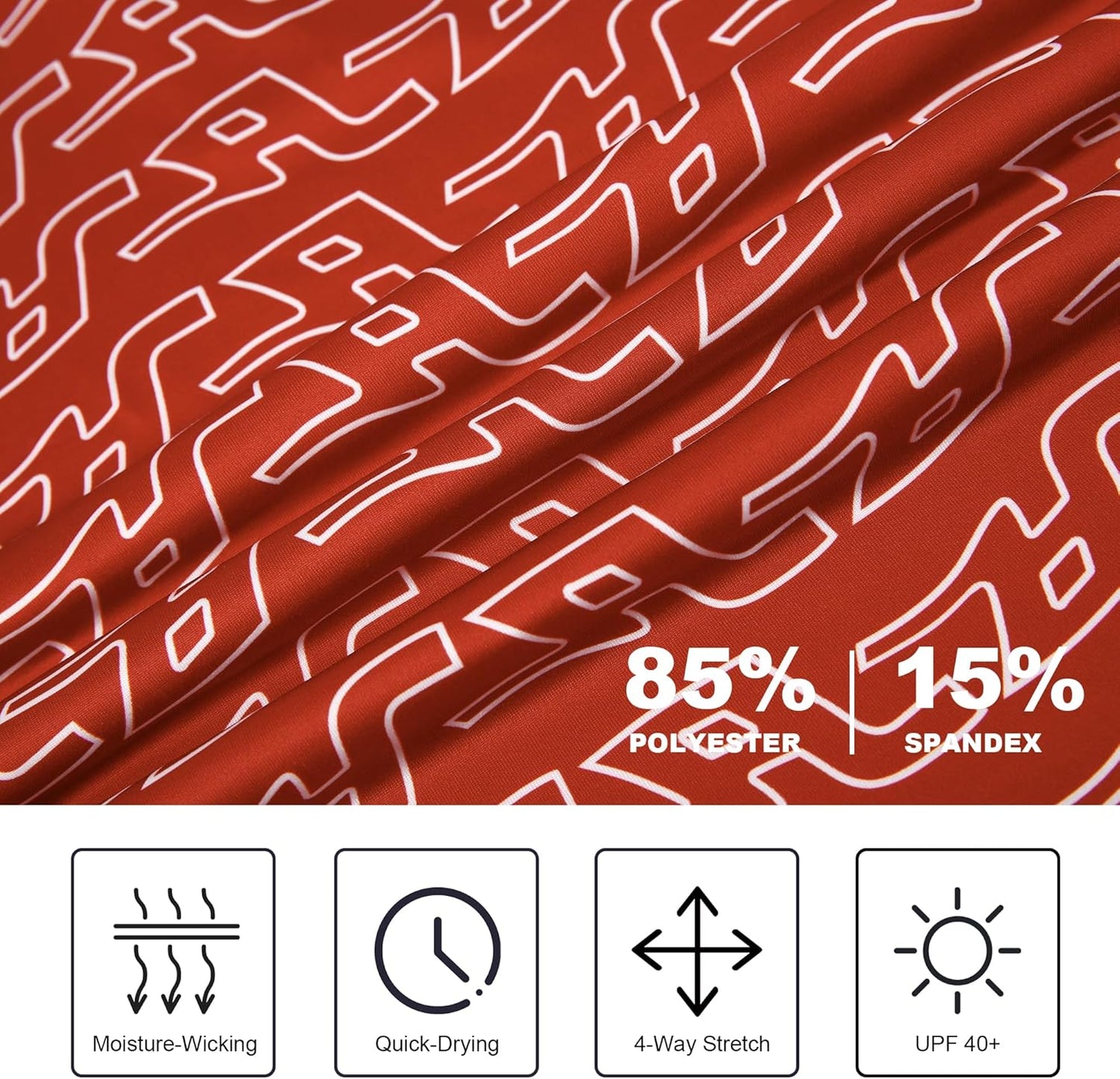 SAMERM Golf Shirts for Men Super Stretch Jacquard Dry Fit Golf Polo Moisture Wicking Short Sleeve Polo Shirts for Men