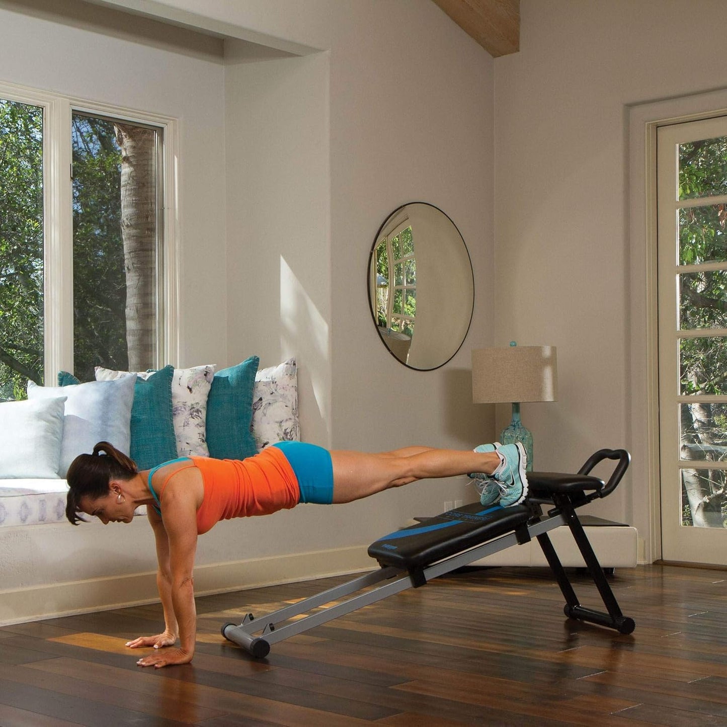 Total Gym Fitness Station, Dynamic Plank Core and Ab Trainer Blast Machine with DVD