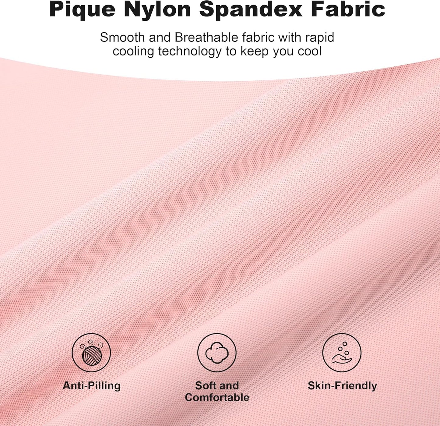 SAMERM Golf Shirts for Men Super Stretch Jacquard Dry Fit Golf Polo Moisture Wicking Short Sleeve Polo Shirts for Men