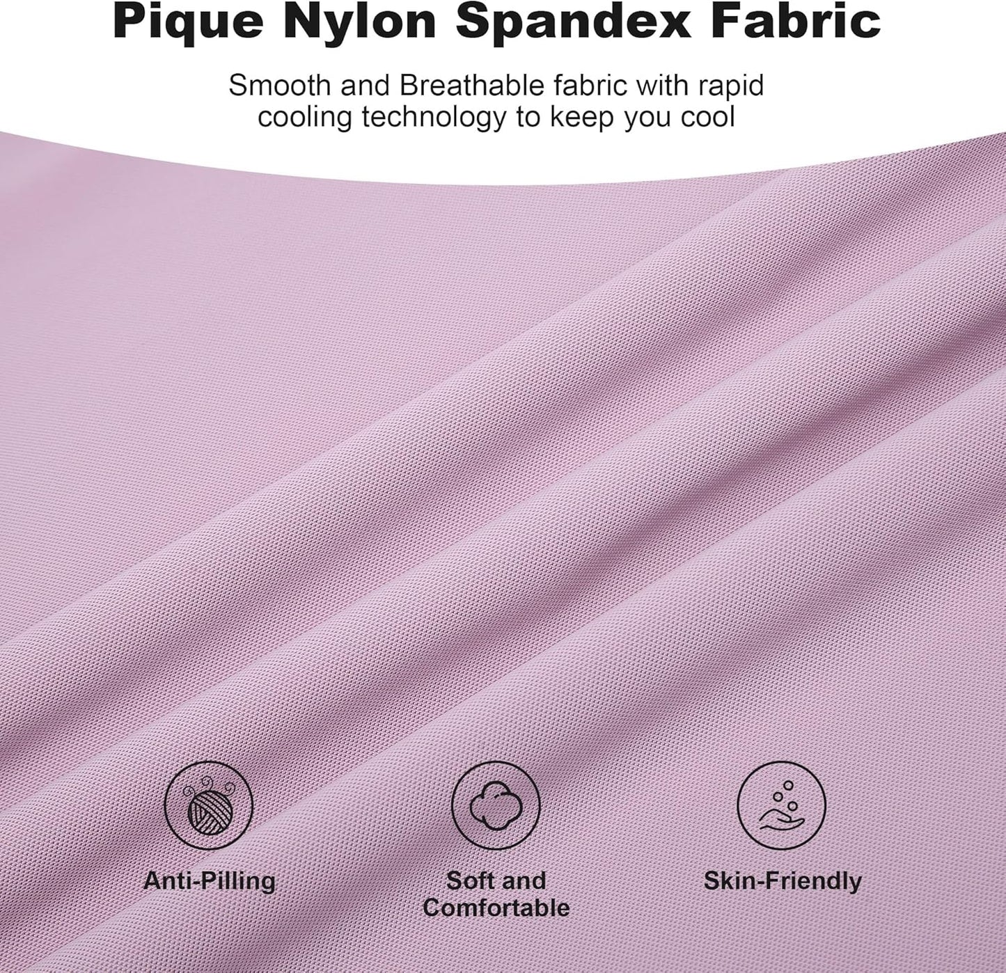 SAMERM Golf Shirts for Men Super Stretch Jacquard Dry Fit Golf Polo Moisture Wicking Short Sleeve Polo Shirts for Men