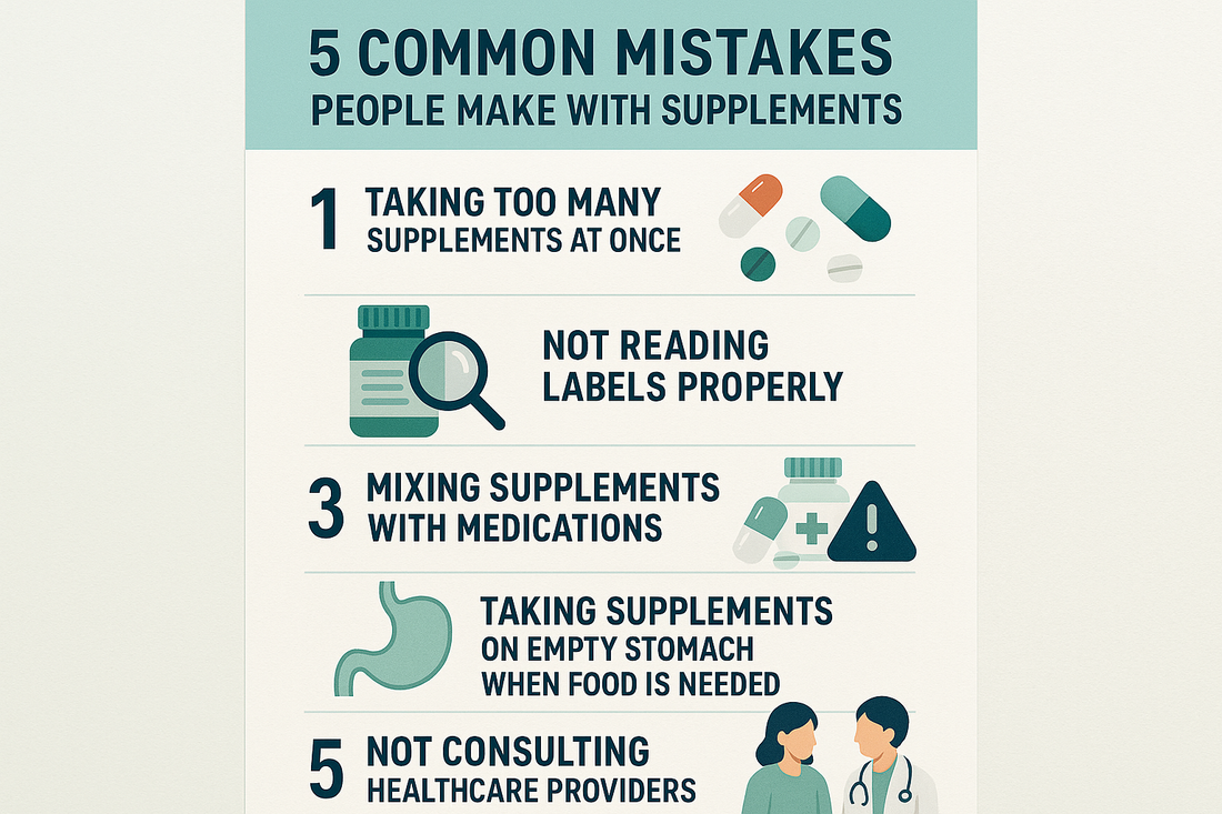 5 Common Mistakes People Make With Supplements