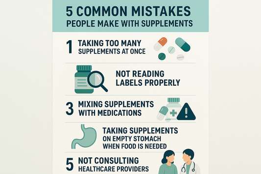 5 Common Mistakes People Make With Supplements