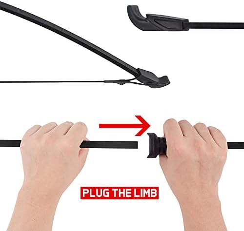 Recurve Bow and Arrow Set Outdoor for Children Youth Junior Archery Beginner Training Includes 2 Types 5 PCS Arrows, Armguard, Quiver, Target Face and Finger Tab