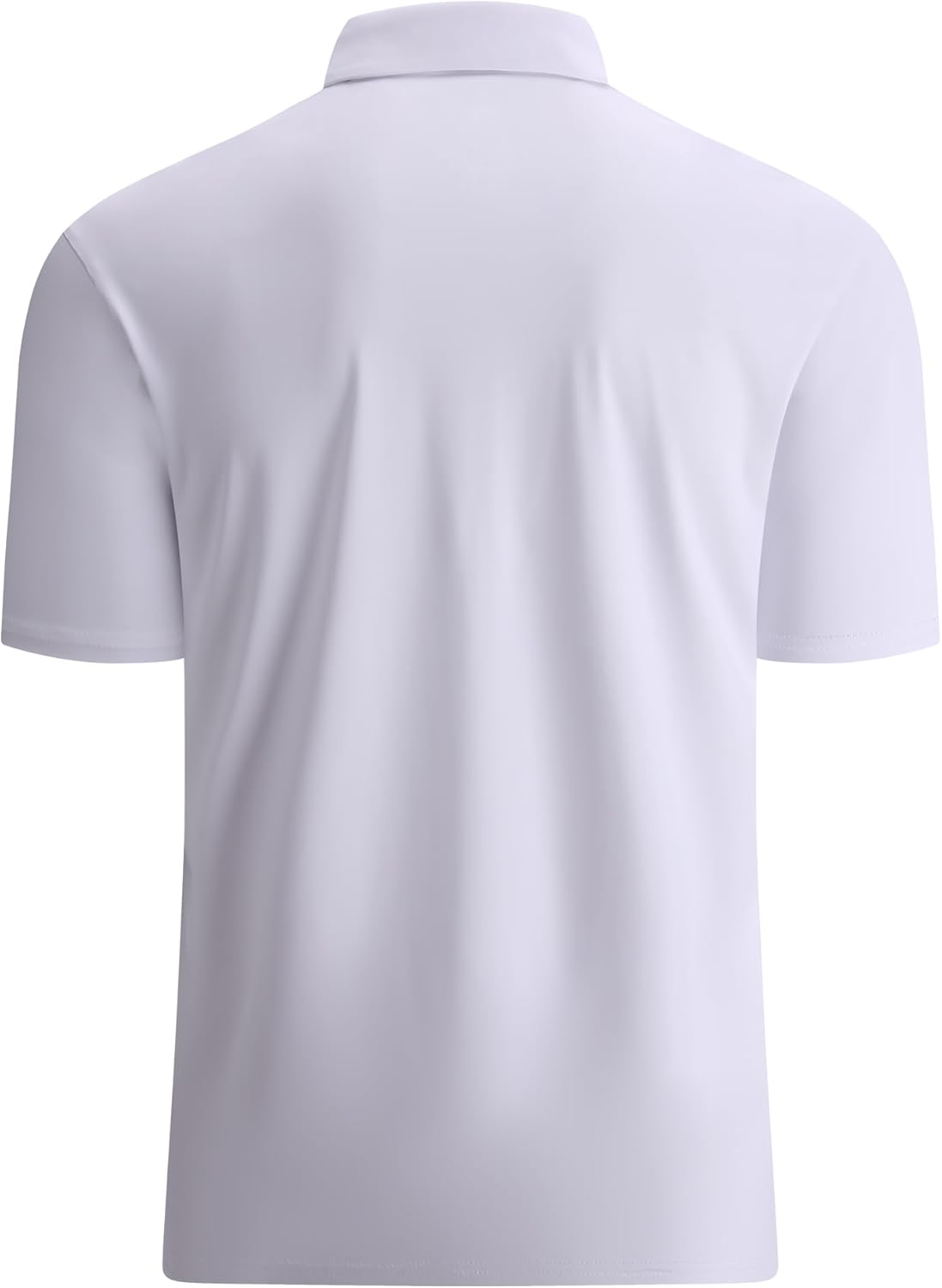 Alex Vando Mens Golf Shirt Moisture Wicking Quick-Dry Solid Short Sleeve Polo Shirts for Men