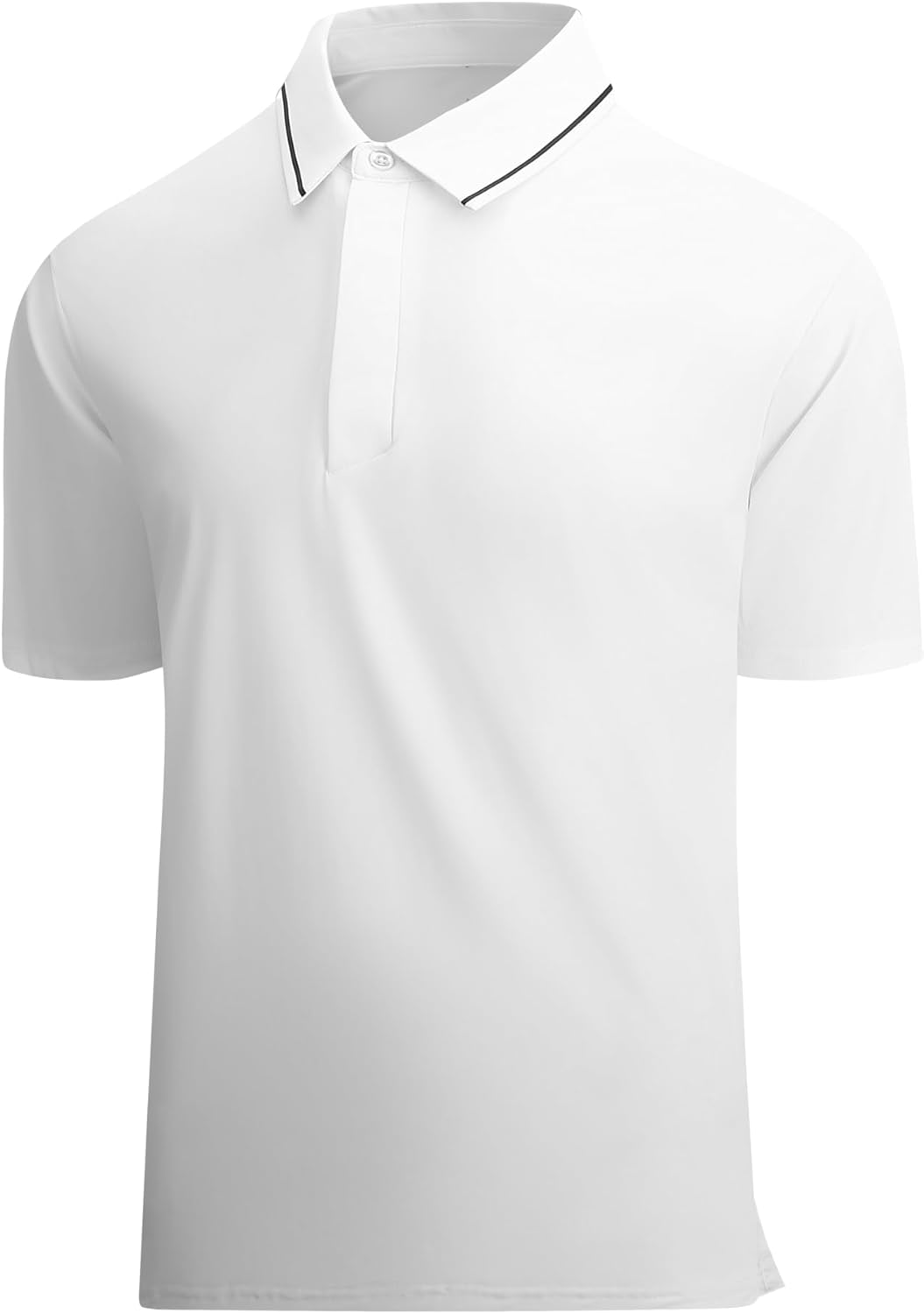 SAMERM Golf Shirts for Men Super Stretch Jacquard Dry Fit Golf Polo Moisture Wicking Short Sleeve Polo Shirts for Men