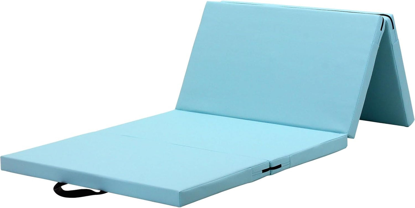 KaRaDaStyle Gymnastics Mat Folding Stretch Mats 71"x31"x2" Exercise Muscle Training Children Play Horizontal Bar Mat Yoga Sports Soundproof Home Use