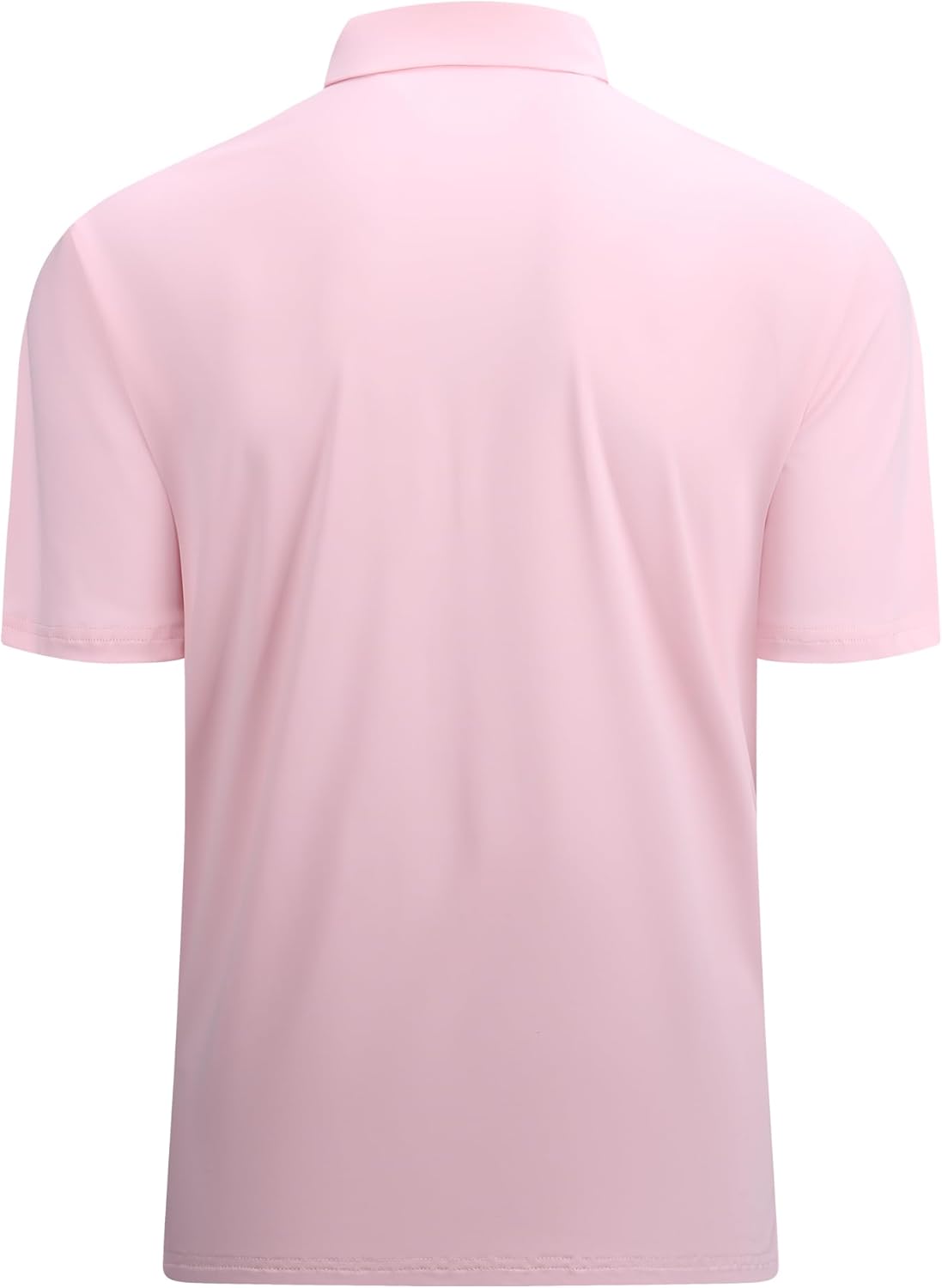 Alex Vando Mens Golf Shirt Moisture Wicking Quick-Dry Solid Short Sleeve Polo Shirts for Men