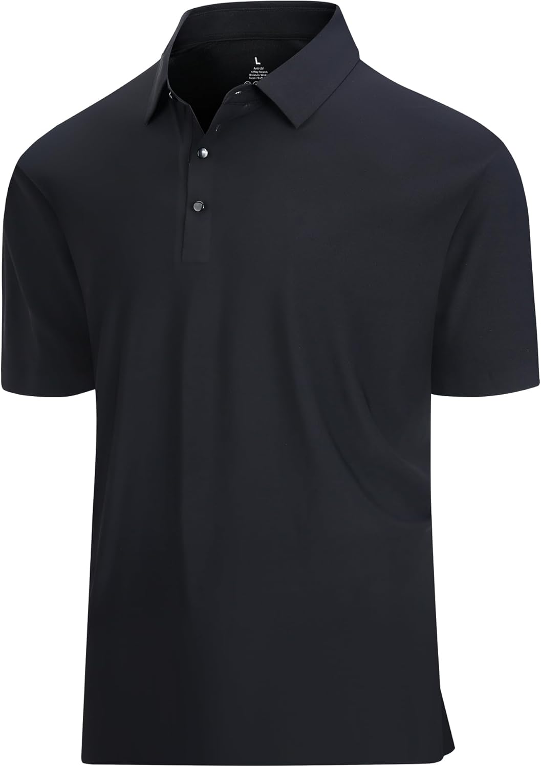 SAMERM Golf Shirts for Men Super Stretch Jacquard Dry Fit Golf Polo Moisture Wicking Short Sleeve Polo Shirts for Men