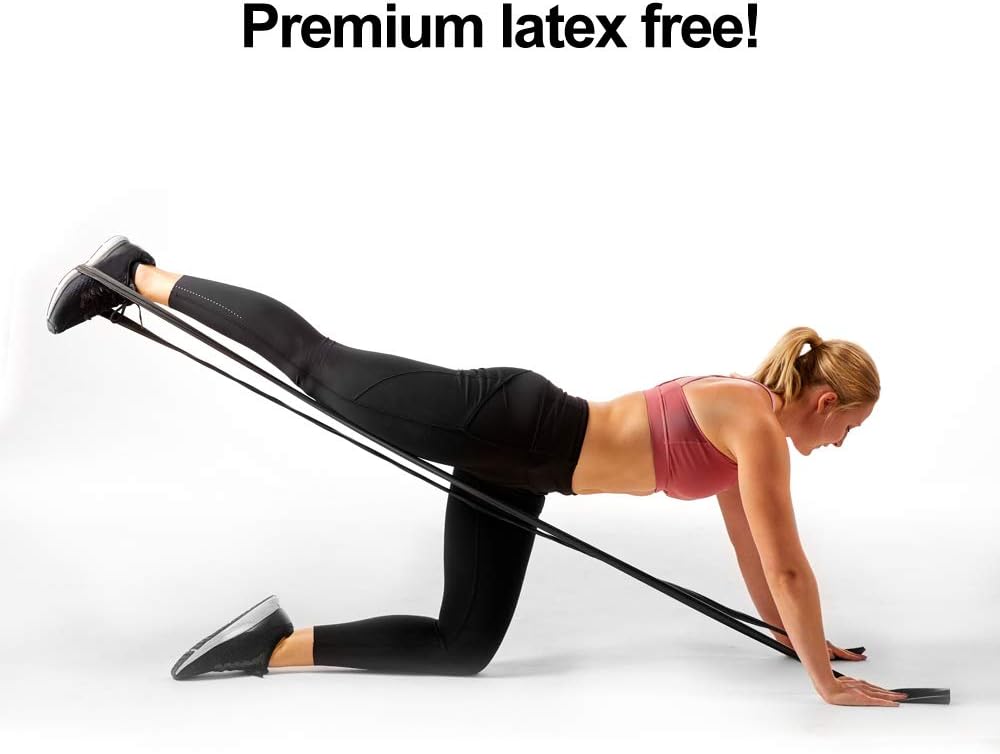 Resistance Band for Working Out - 8,16,24 Yard Resistance Bands Bulk Rolls - 10 Strengths in Light Medium and Heavy Exercise Bands - Latex Free Workout Bands Including iPhone App and e-Book