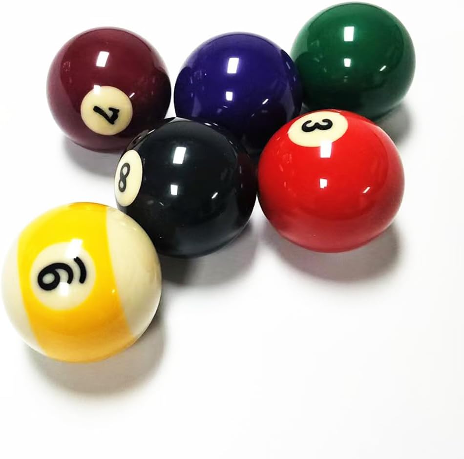 Replacement Billiards Ball, 2-1/4" Regulation Size, Object Balls with Cue Ball & Billiard #8 Ball, Standard Billiards Ball Accessories