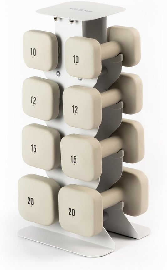 SafeGrip Dumbbells, Anti-Slip, Anti-Roll, Thick Handles, Free Weights, Square Dumbbells for Secure Workouts at Home, Weightlifting, and Personal Training