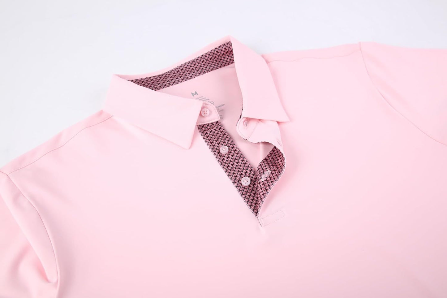 Alex Vando Mens Golf Shirt Moisture Wicking Quick-Dry Solid Short Sleeve Polo Shirts for Men