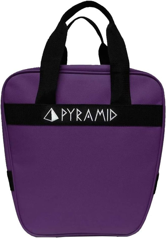 Pyramid Prime One Single Tote 1 Ball Bowling Bag with Large Padded Foam Bowling Ball Holder - Holds A Pair of Bowling Shoes (Up To US Mens Size 10)