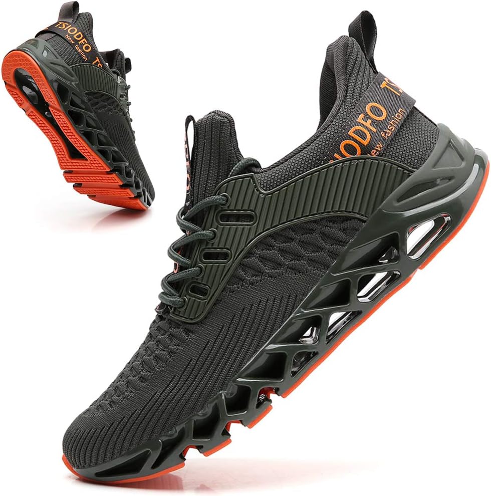 TSIODFO Men Sneakers Fashion Sport Running Athletic Tennis Walking Shoes