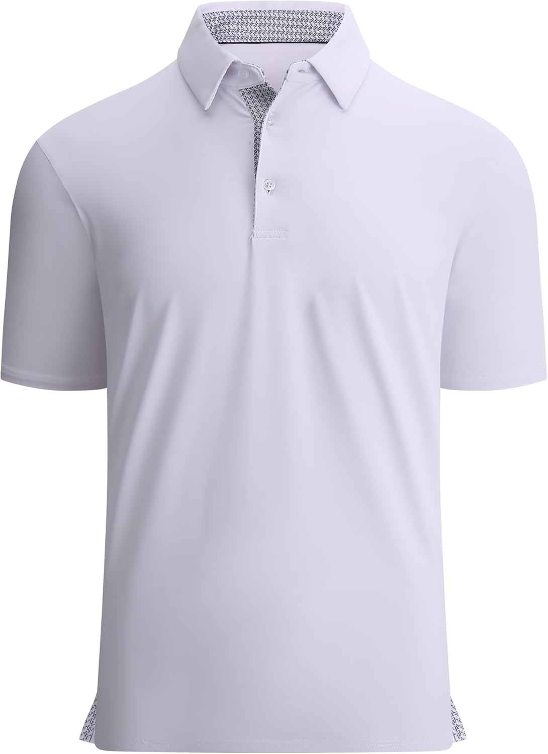 Alex Vando Mens Golf Shirt Moisture Wicking Quick-Dry Solid Short Sleeve Polo Shirts for Men