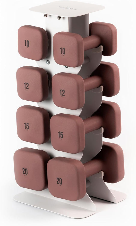 SafeGrip Dumbbells, Anti-Slip, Anti-Roll, Thick Handles, Free Weights, Square Dumbbells for Secure Workouts at Home, Weightlifting, and Personal Training