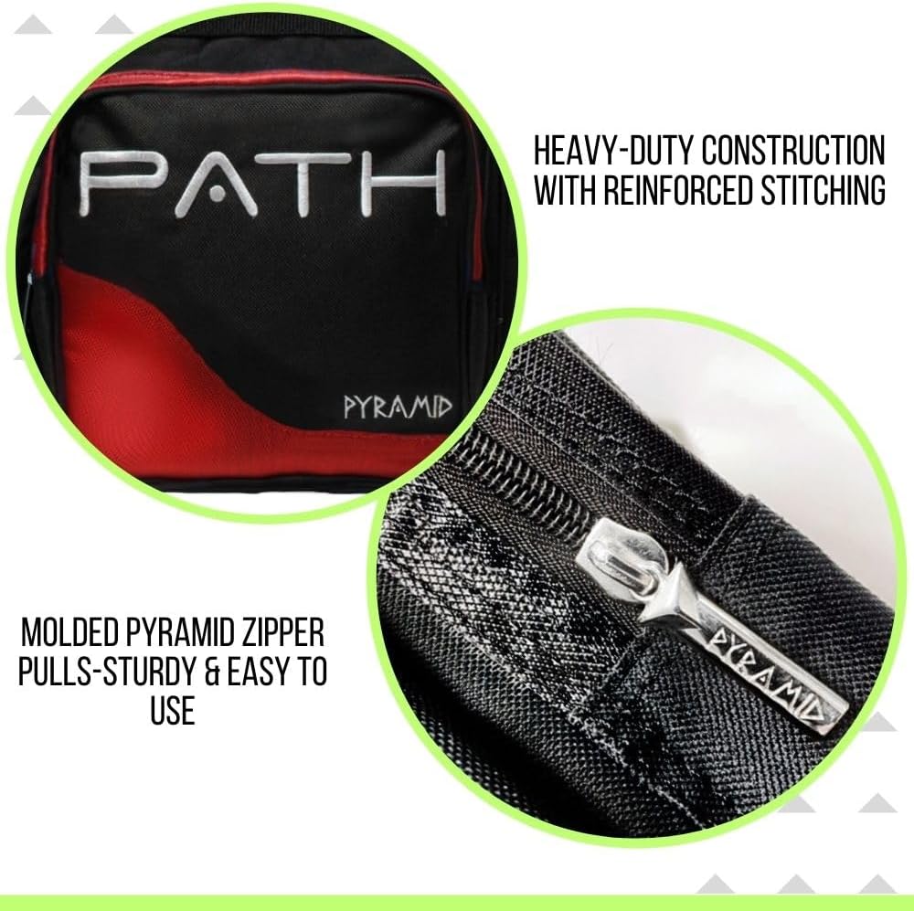 Pyramid Path Pro Deluxe Single Bowling Ball Tote - Holds One Ball, One Pair Shoes Up to Mens 15