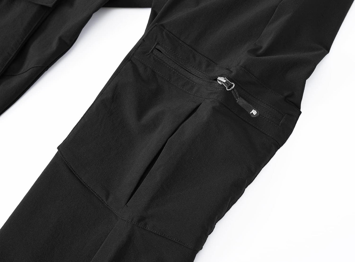 YSENTO Women's Hiking Pants Lightweight Stretch Quick Drying UPF 50 Camping Travel Work Cargo Pants 6 Pockets