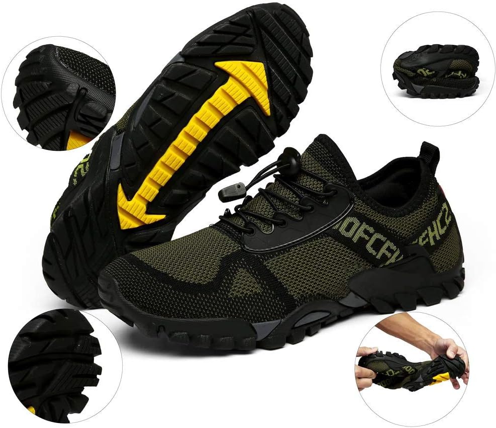 ABAO Hiking Shoes Men Women Outdoor Sports Shoes Non-Slip Breathable Sneakers Low Top Walking Shoes for Outdoor Trailing Trekking Walking Climbing Travel Lightweight