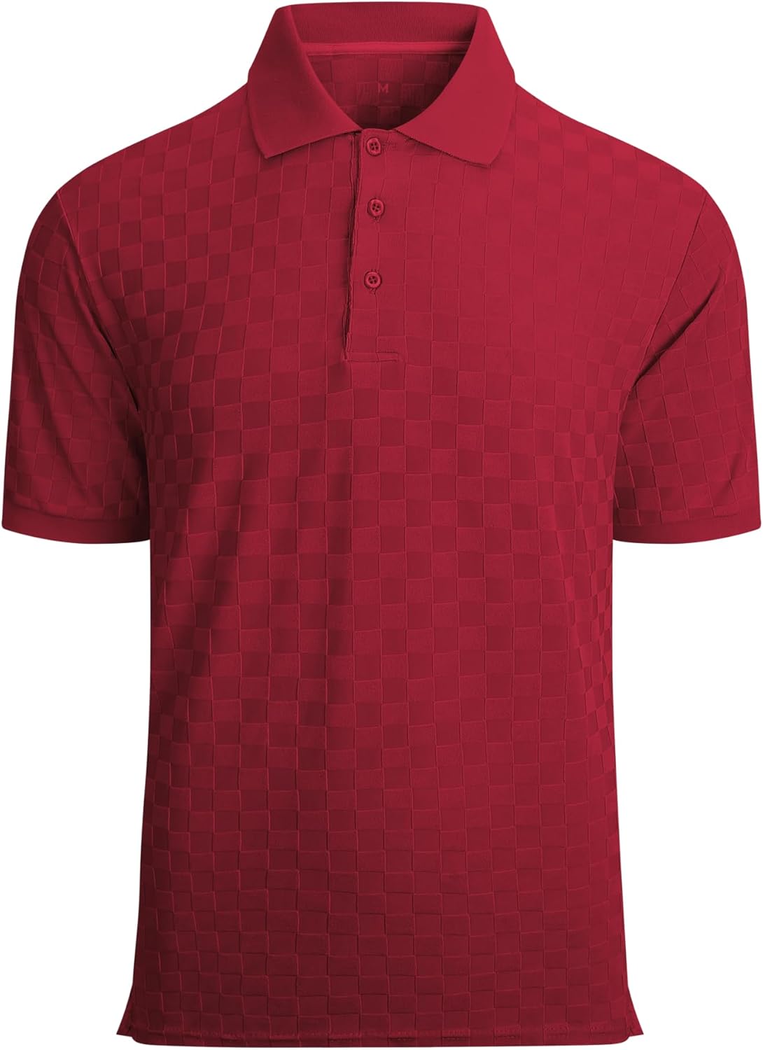 Esabel.C Golf Shirts for Men Dry Fit Performance Short Sleeve Print Moisture Wicking Collared Shirt