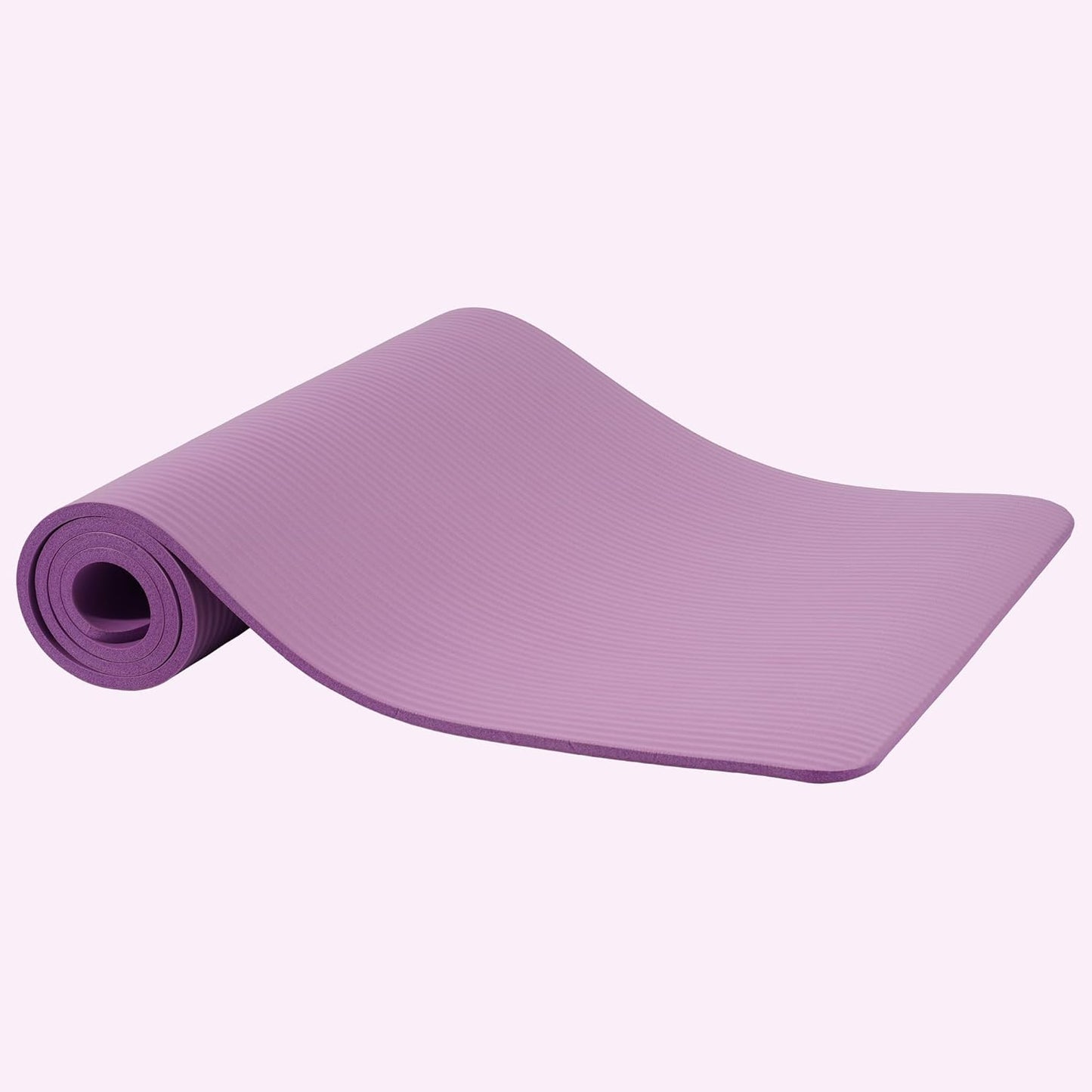 Yoga Mat, 1/2-Inch Extra Thick High Density Exercise Mat, Anti-Tear Exercise Yoga Mat with Carrying Strap, Suitable for Various Yoga Exercises