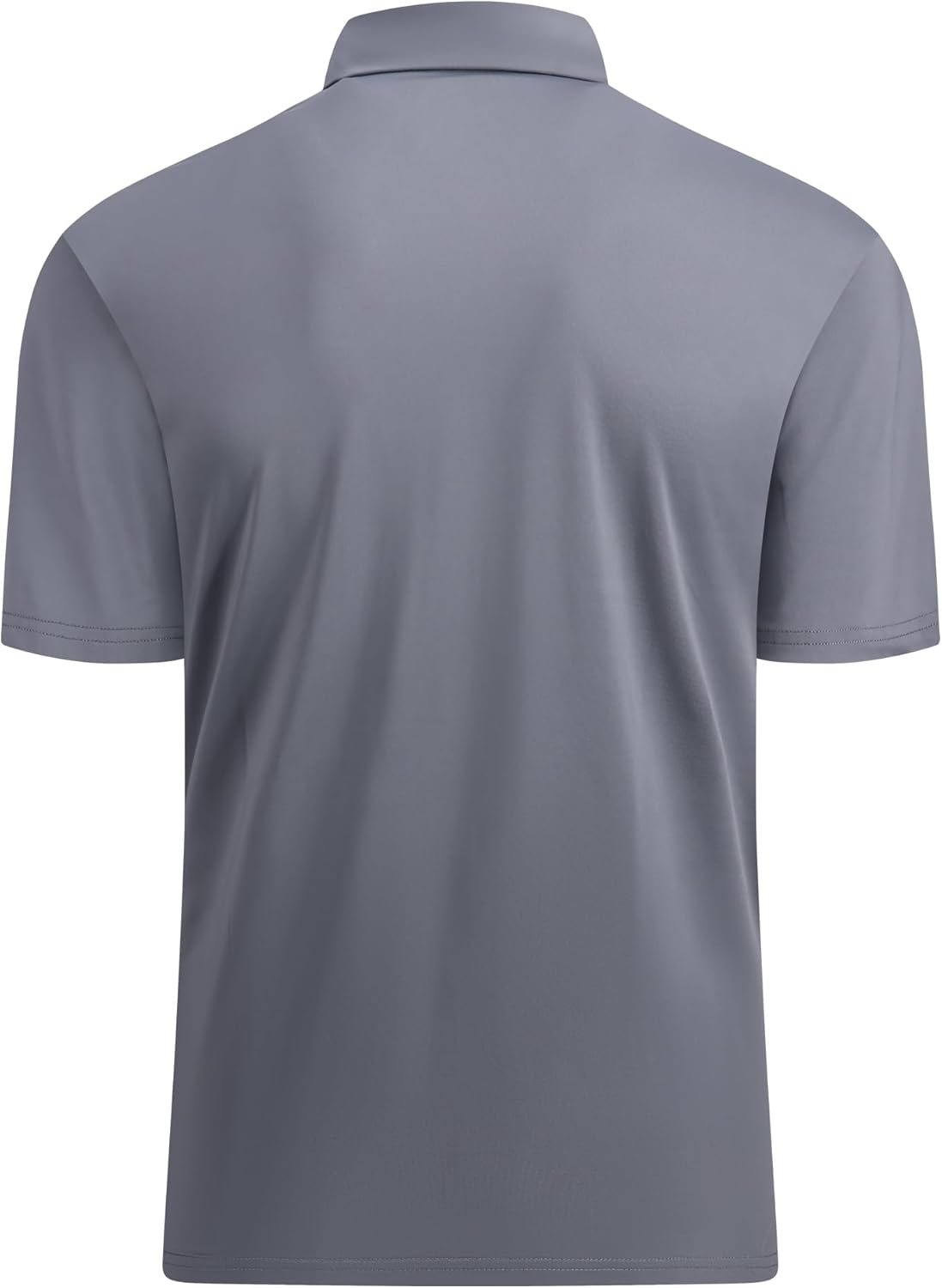 Alex Vando Mens Golf Shirt Moisture Wicking Quick-Dry Solid Short Sleeve Polo Shirts for Men