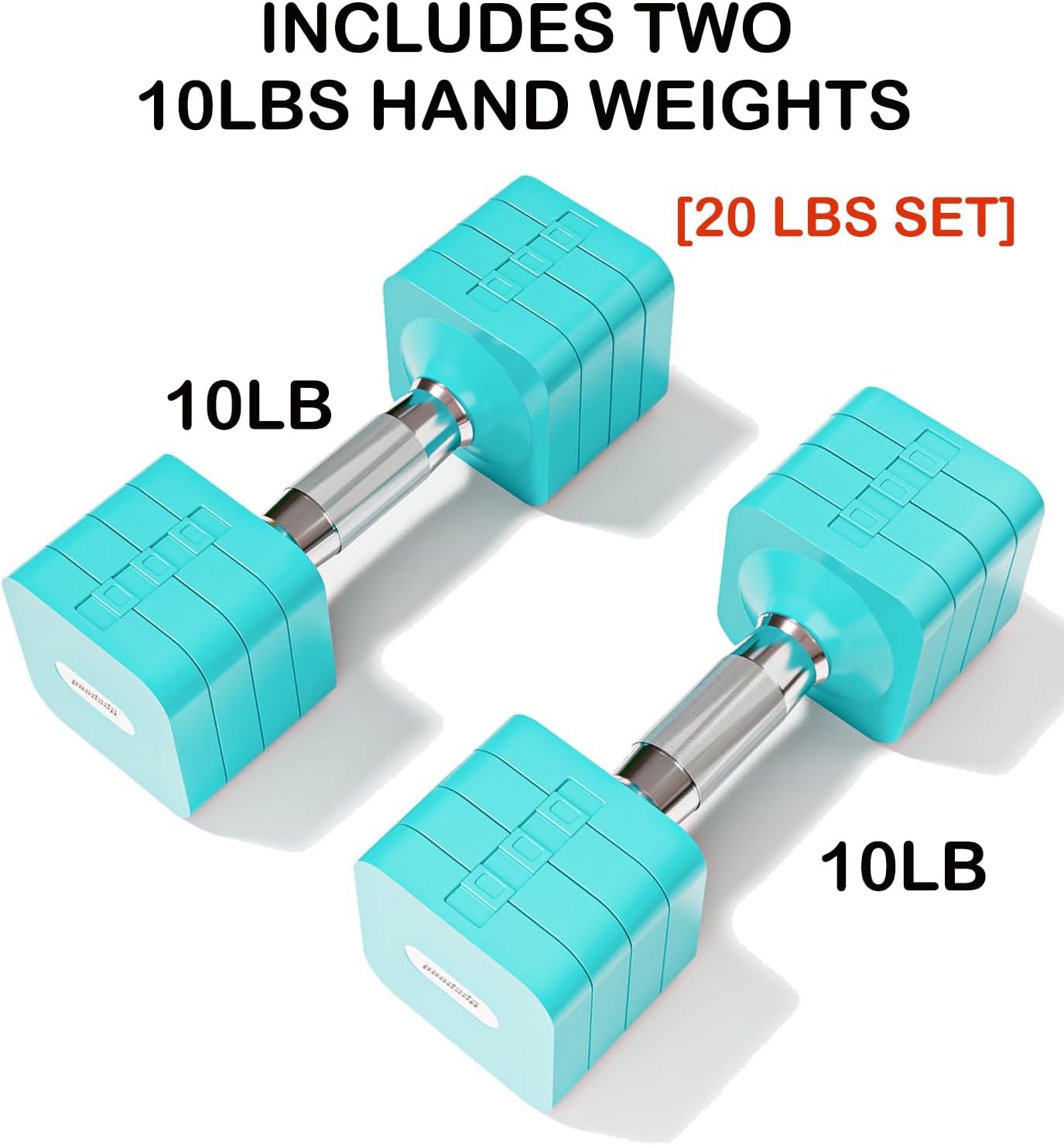 15LB 20LB 50LB Adjustable Dumbbell Set Free Weights Dumbbells Set for Women Men Hand Weights Sets Adjust Dumbbell Weight Sets for Home Gym Exercise Workout Strength Training Equipments