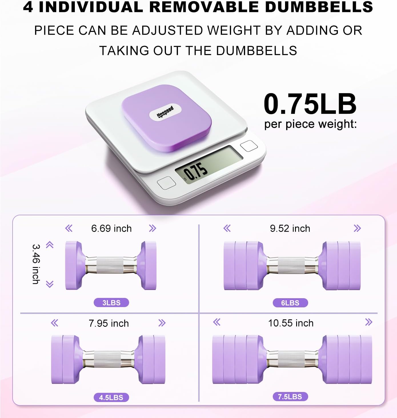 15LB 20LB 50LB Adjustable Dumbbell Set Free Weights Dumbbells Set for Women Men Hand Weights Sets Adjust Dumbbell Weight Sets for Home Gym Exercise Workout Strength Training Equipments