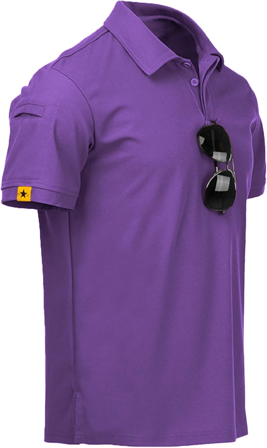 SCODI Mens Polo Shirts Performance Short Sleeve Tactical Shirts Athletic Golf Shirt for Men Daily Casual Collared T-Shirt