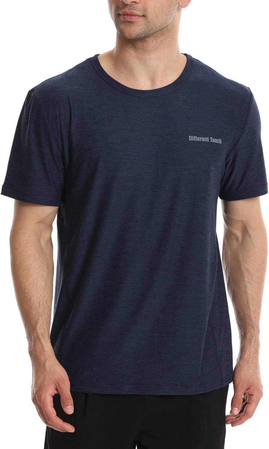 Different Touch Men’s Active Workout Quick Dry Crew Neck Short Sleeve T-Shirts