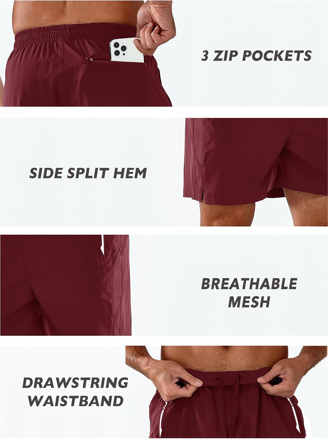 NORTHYARD Men's Running Athletic Shorts 5"/ 7"/ 9" Workout Gym Short Tennis Quick Dry Active Sport Hiking Basketball