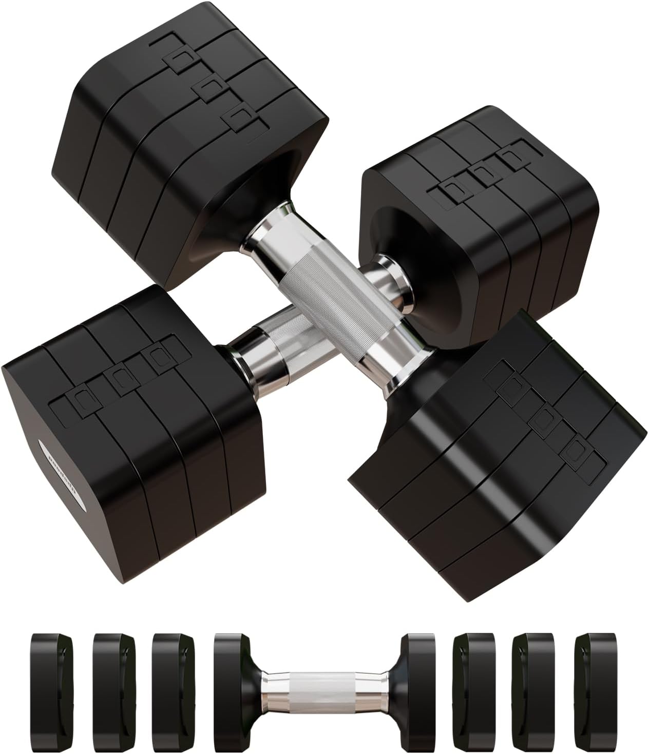 15LB 20LB 50LB Adjustable Dumbbell Set Free Weights Dumbbells Set for Women Men Hand Weights Sets Adjust Dumbbell Weight Sets for Home Gym Exercise Workout Strength Training Equipments