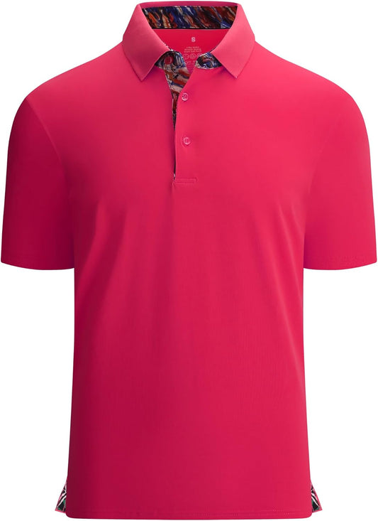 Alex Vando Mens Polo Shirts Short Sleeve Regular Fit Fashion Designed Shirt