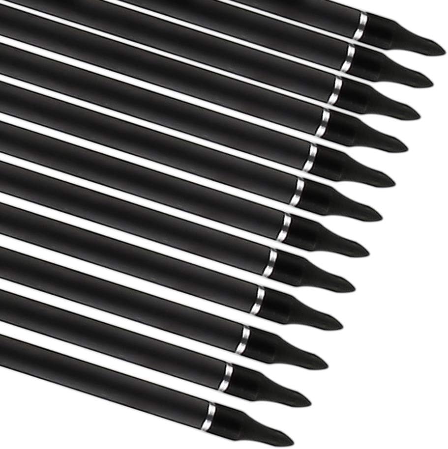 30/32" Inch ST0.006 Hunting Arrows for Compound & Recurve Bow,100% Carbon Archery Target Arrows with Removable Tips for Accurate Hunters & Bowhunters (Pack of 12)