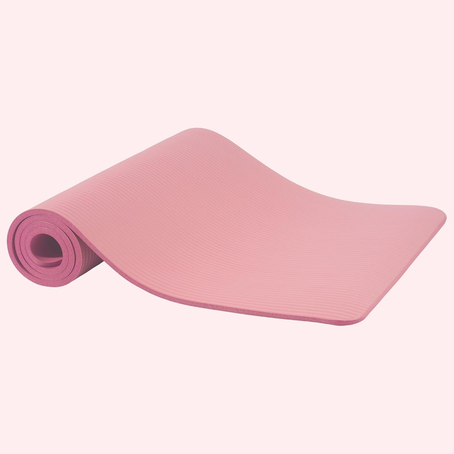 Yoga Mat, 1/2-Inch Extra Thick High Density Exercise Mat, Anti-Tear Exercise Yoga Mat with Carrying Strap, Suitable for Various Yoga Exercises