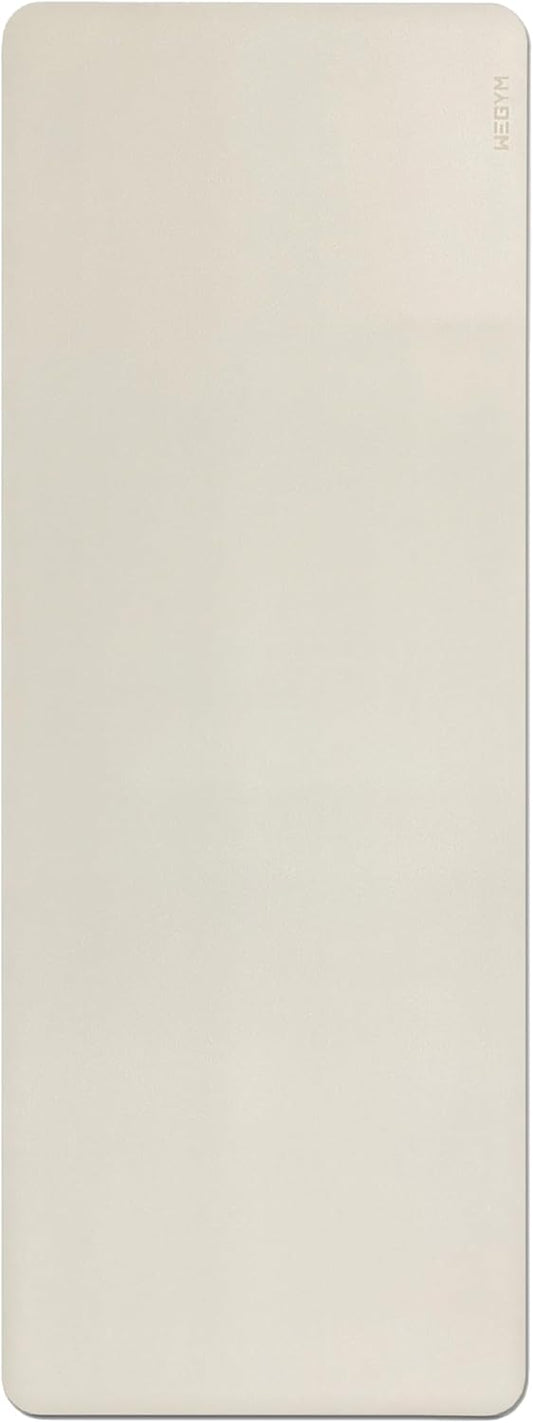 4mm Cushioned Exercise Mat for Yoga & Pilates - Anti Slip, Polyurethane with Suede Top & Carrying Strap