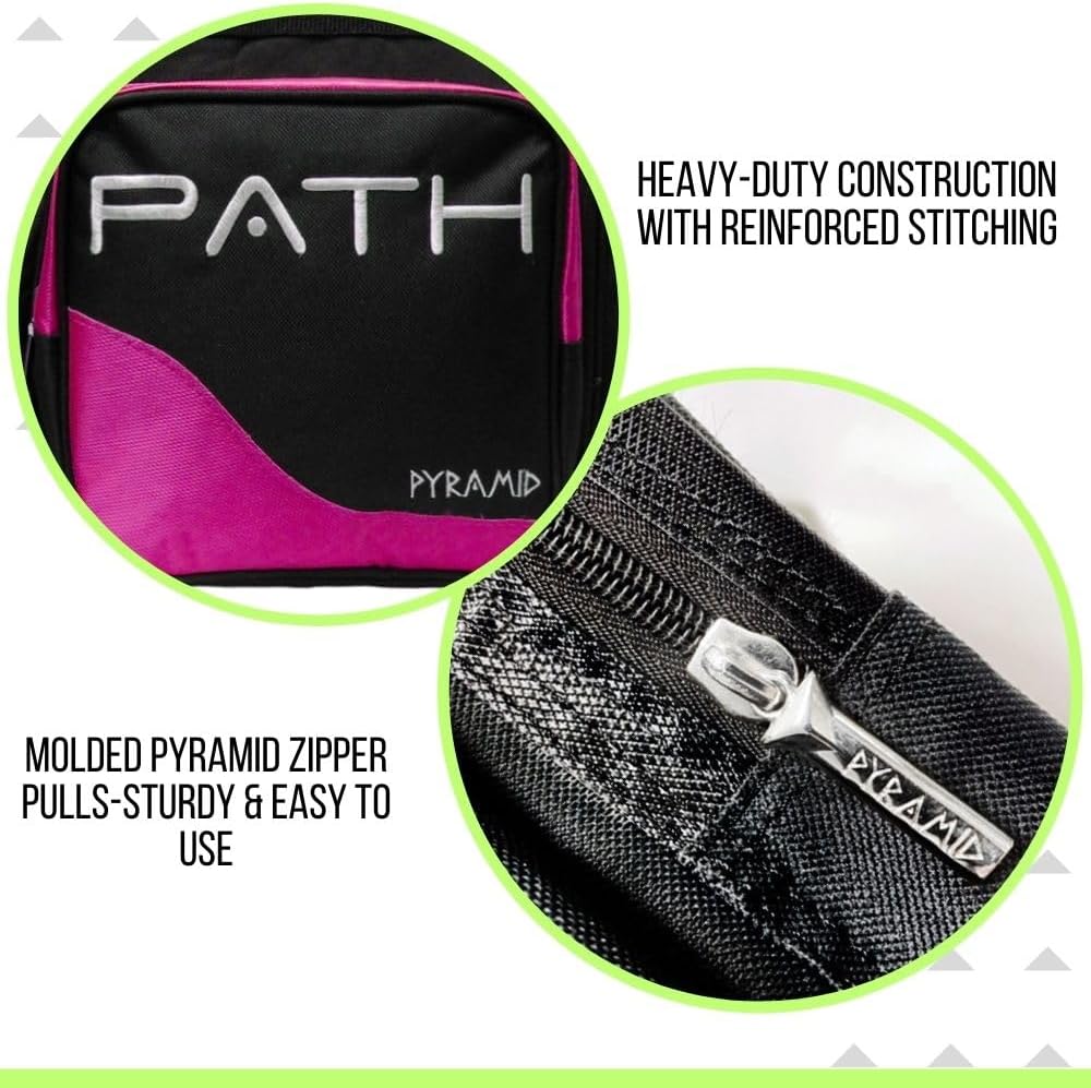 Pyramid Path Pro Deluxe Single Bowling Ball Tote - Holds One Ball, One Pair Shoes Up to Mens 15