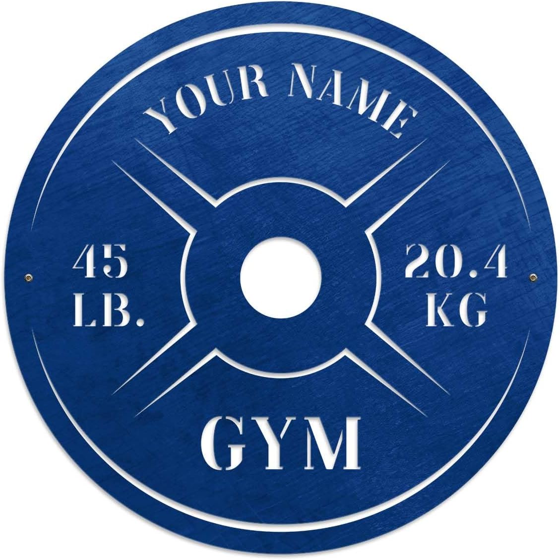 Personalized Home Gym LED Tin Metal Sign Multiple Sizes, Weight Lifting Exercise Workout Room Training Fitness Center Motivational Inspirational Quotes Decor Wall Art Hanging Accessories (07 w/o LED)